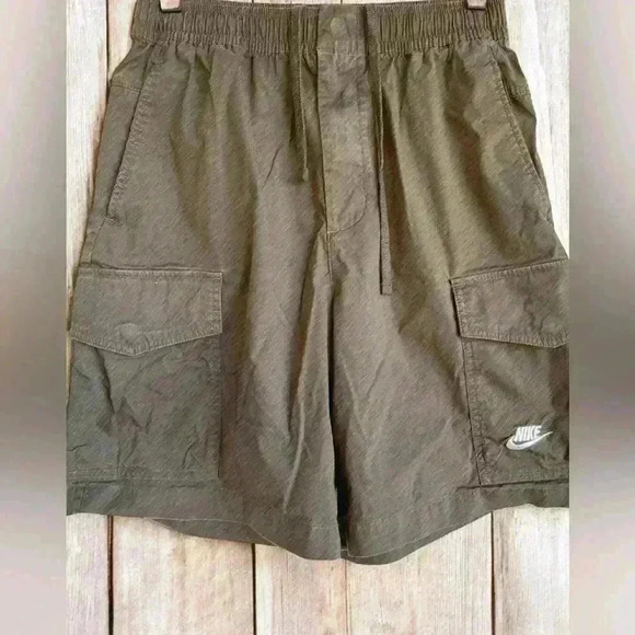 Nike Sport Essentials Men's Woven Unlined Utility Shorts Olive Green DM6833 355 - Picture 6 of 15